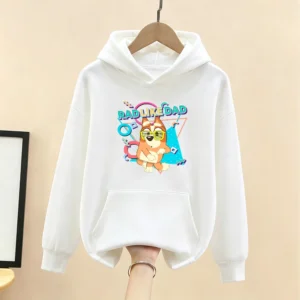 Bluey Cute Pattern Family Matching Hoodies Casual
