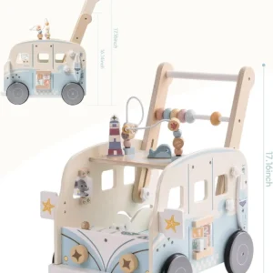 Robotime Robud Wooden Baby Walker Baby Push Along