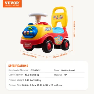 SucceBuy Toddler Ride On Push Car Sit to Stand kids