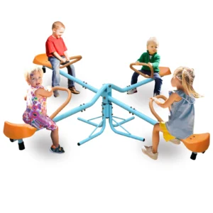 Outdoor Kids Spinning Seesaw Sit and Spin
