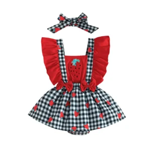 Adorable Baby Girl Floral Ruffle Sleeve Romper