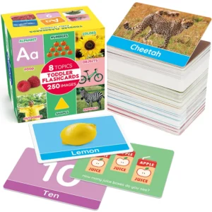 Flash Cards for Toddlers, Double-Sided Educational