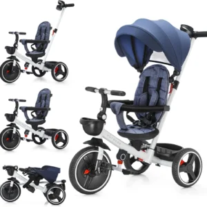Ubravoo Baby Stroller Tricycle Ride Bike , 5-in-1,