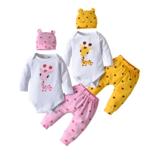 Newborn Baby Girl Clothes Long Sleeve Giraffe